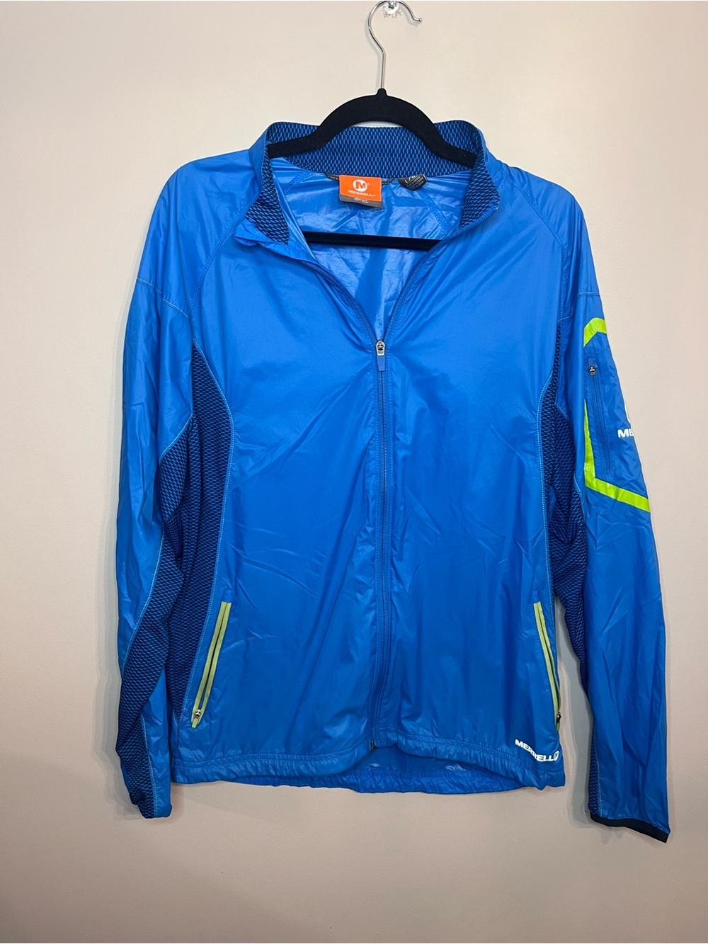 Merrell Select Dry Wind Lightweight Running Jacket Blue Women’s Large